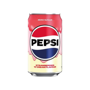 Pepsi Zero Sugar Strawberries & Cream 330ml can