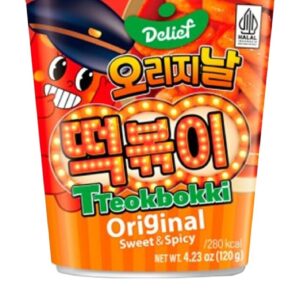 Tteokbokki Cup Original Sweet & Spicy Halal 120g