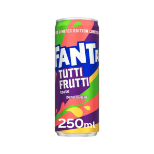 Fanta Limited Edition Tutti Frutti ZERO Sugar Slim Can 250ml